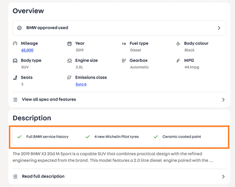Autotrader 3 Key points